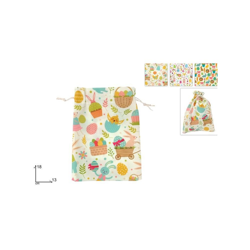 SACCHETTO 13x18 DECORO PASQUALE ASS.